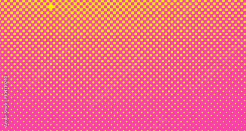 Pink halftone pop art background abstract vector comics style blank layout template with clouds beams and isolated dots pattern. For sale banner for your designe 1960s. with copy space eps10