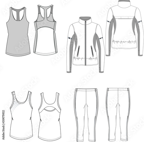 Women Sportswear Collection vector