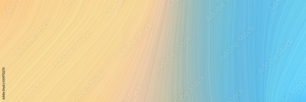 banner smooth swirl waves background illustration with skin, sky blue and ash gray color banner smooth swirl waves background illustration with skin, sky blue and ash gray color