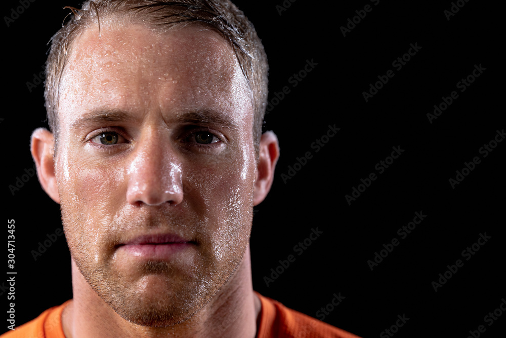 Obraz premium Athletic man after exercise