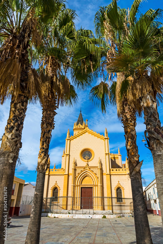 Iglesia de San Pablo (Parroquia San Pablo) is a Catholic Christian temple  in the Trinidad district of Malaga, Spain. Built between 1874 and 1891,  architect Geronimo Cuervo Stock Photo | Adobe Stock