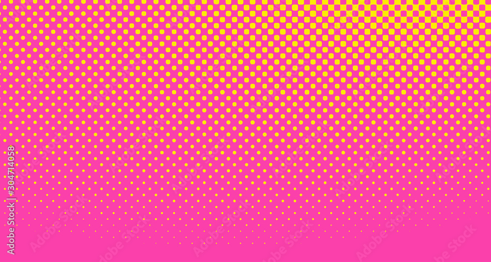 Pink halftone pop art background abstract vector comics style blank layout template with clouds beams and isolated dots pattern. For sale banner for your designe 1960s. with copy space eps10 Pink halftone pop art background abstract vector comics style blank layout template with clouds beams and isolated dots pattern. For sale banner for your designe 1960s. with copy space eps10