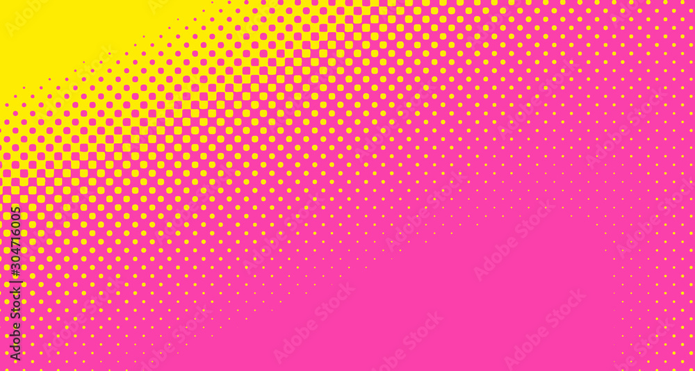 Pink halftone pop art background abstract vector comics style blank layout template with clouds beams and isolated dots pattern. For sale banner for your designe 1960s. with copy space eps10 Pink halftone pop art background abstract vector comics style blank layout template with clouds beams and isolated dots pattern. For sale banner for your designe 1960s. with copy space eps10