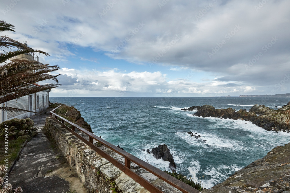 landscape of the sea of ​​Asturias Spain