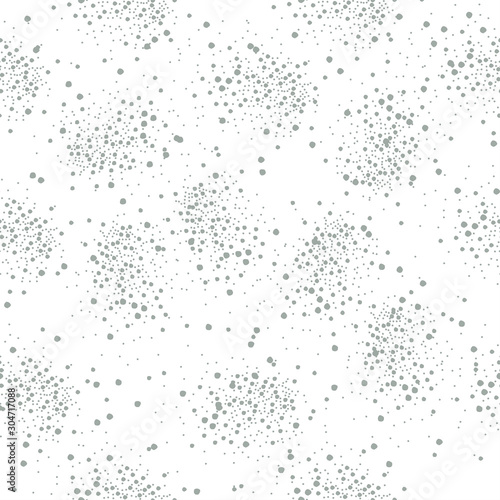 Seamless Background with splashes of dots. Repeating Background.