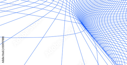 Abstract wireframe geometric background