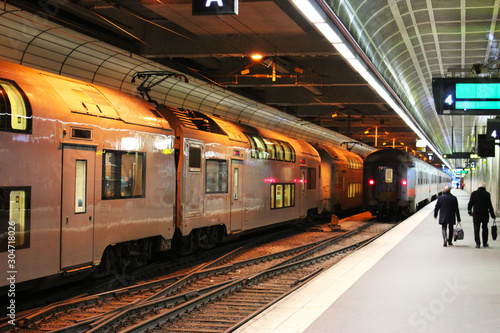 trains at the station