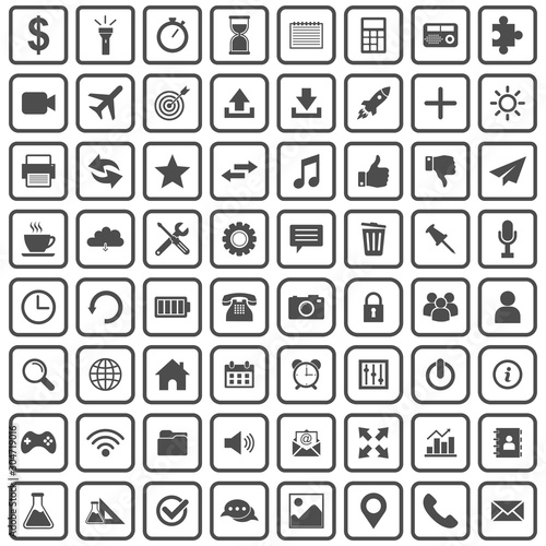 web icon set vector design symbol