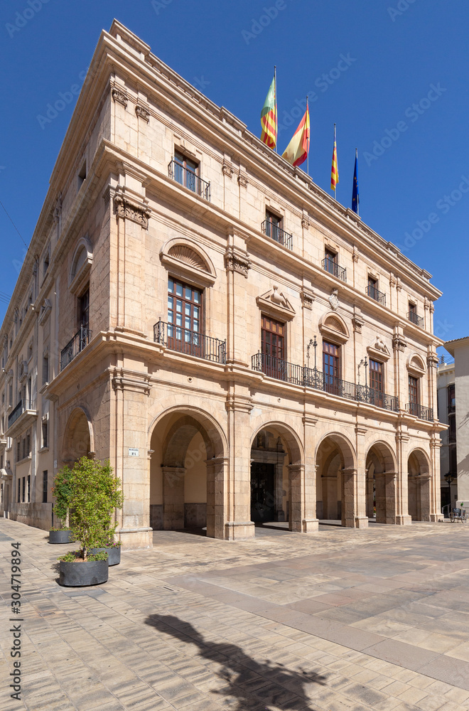 Castellon Town Hall, Castellon de la Plana, Spain - 2019.08.10