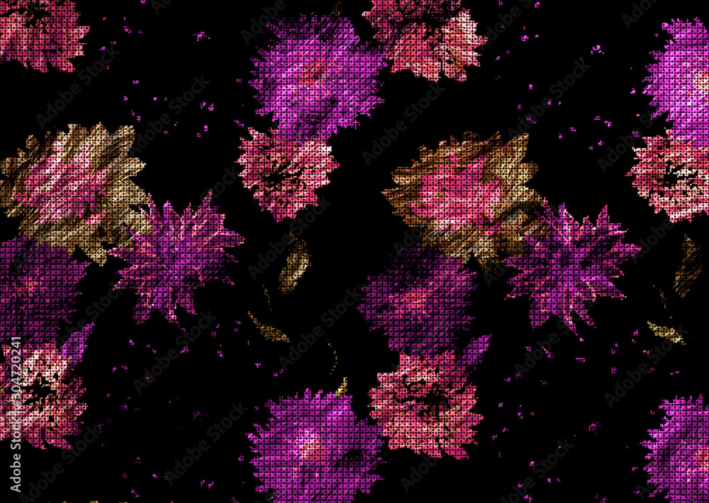  floral embriodery pattern