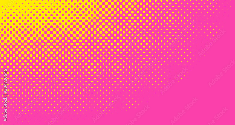 Pink halftone pop art background abstract vector comics style blank layout template with clouds beams and isolated dots pattern. For sale banner for your designe 1960s. with copy space eps10 Pink halftone pop art background abstract vector comics style blank layout template with clouds beams and isolated dots pattern. For sale banner for your designe 1960s. with copy space eps10