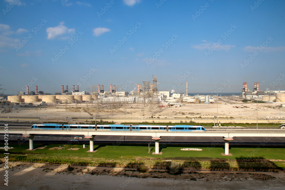 Fototapeta premium Blick über die schöne Millionen Metropole Dubai
