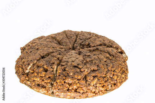 Homemade grated chocolate cake and cookies