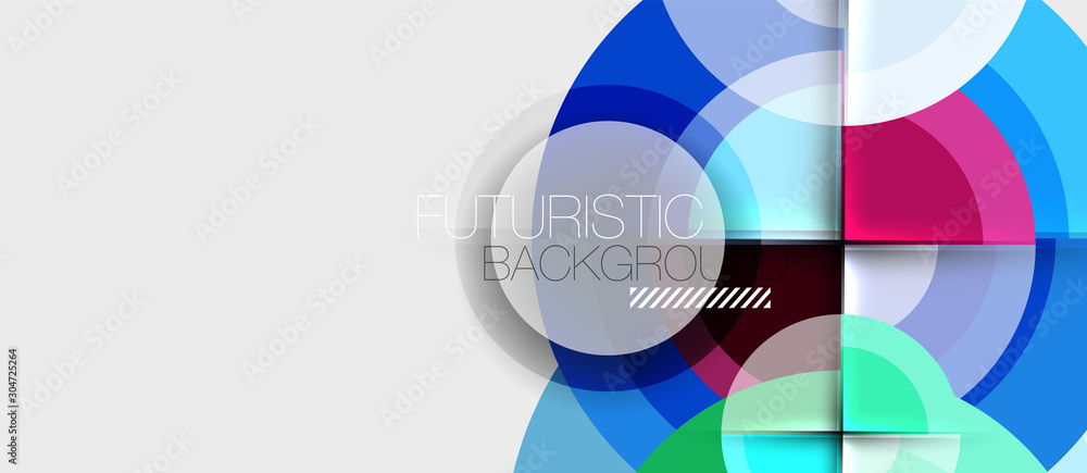 Geometric design abstract background - circles Geometric design abstract background - circles