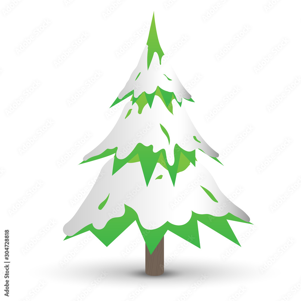 Obraz premium Christmas Tree on white background / EPS10 Vector