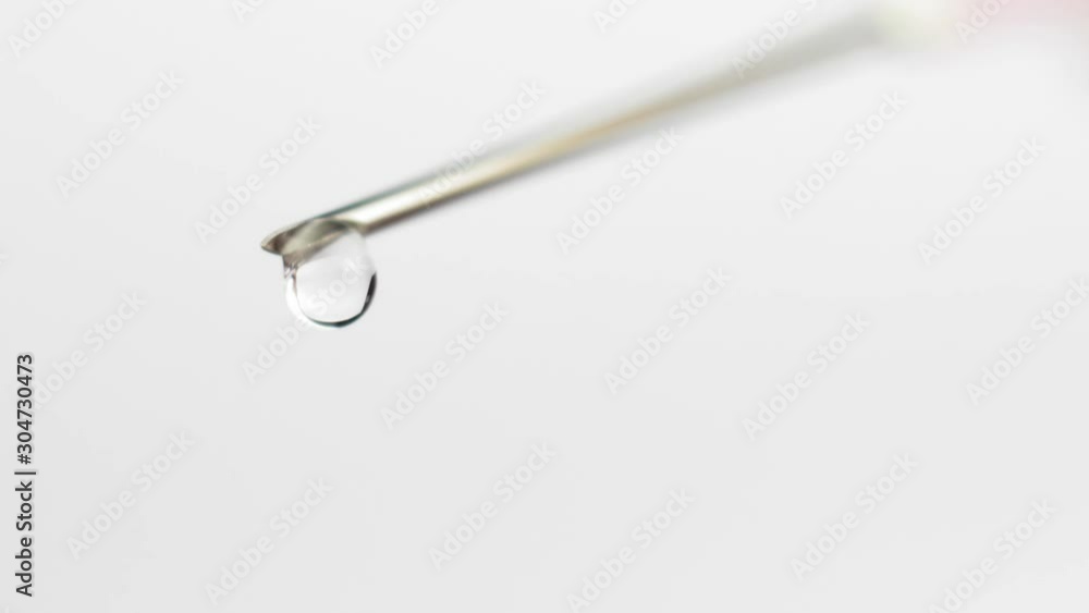 Vaccine Injection Shot Syringe Drops Close-Up Vaccine Injection Shot Syringe Drops Close-Up