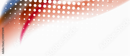 Wallpaper Mural Line wave art illustration on light backdrop. Vector abstract design banner template. Business template Torontodigital.ca