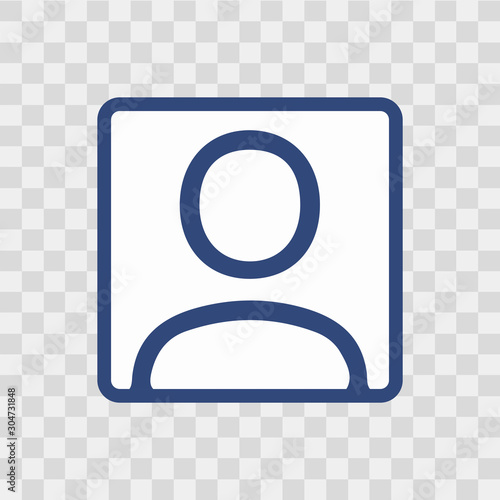 Avatar, photo, profil icon. Vector.