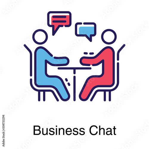  Business Chat Vector 
