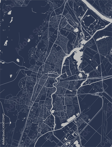 Foto map of the city of Haarlem, Netherlands