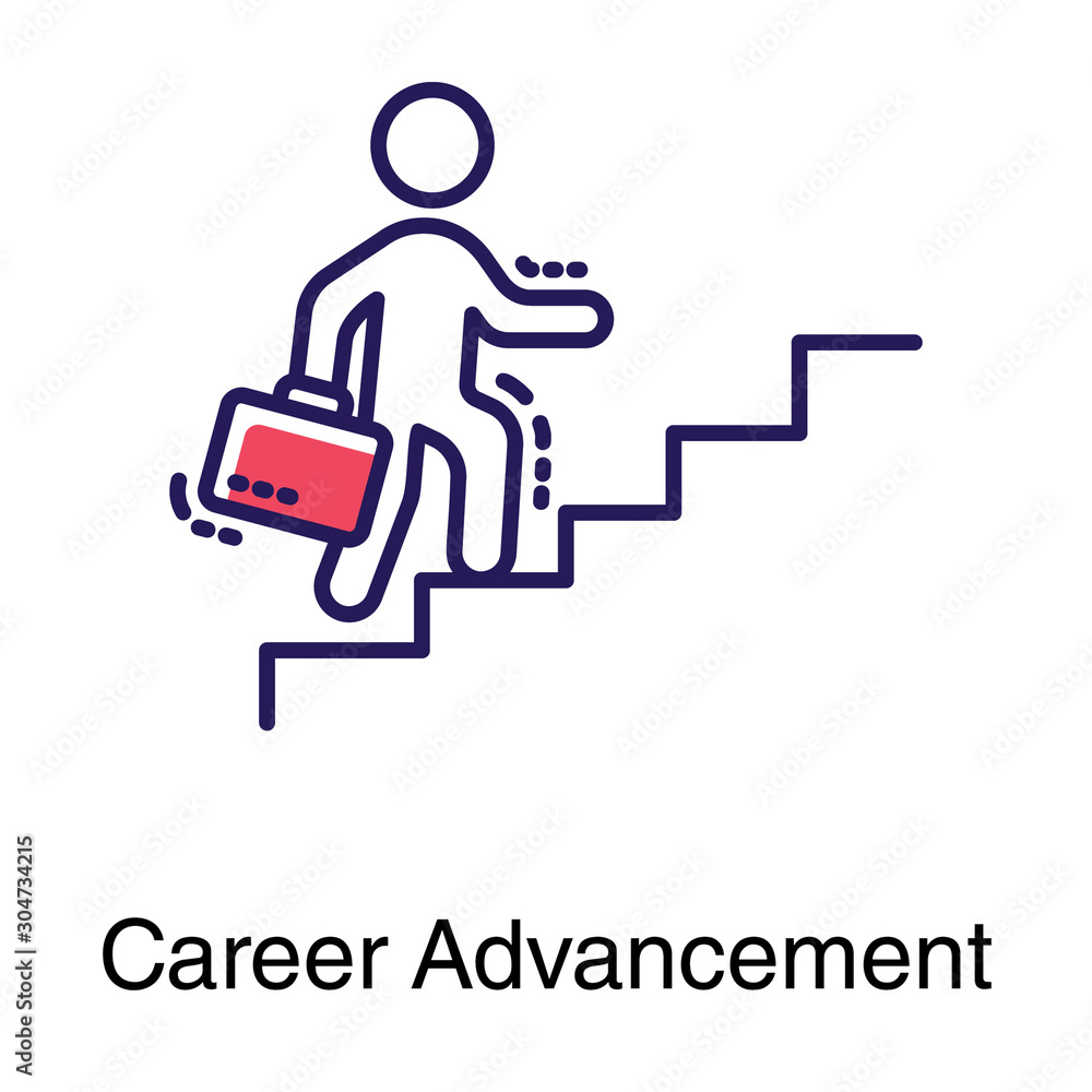  Career Advancement Vector