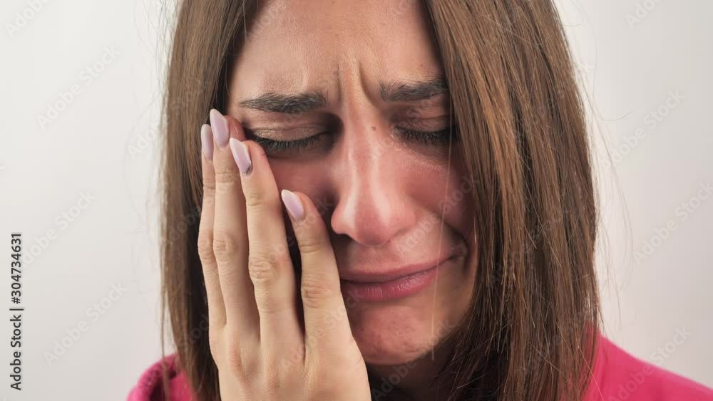 girl whimpers and wipes tears with her hand 4k girl whimpers and wipes tears with her hand 4k