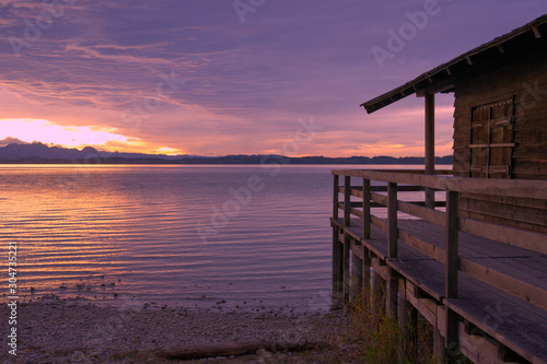 Abendrot am Chiemsee