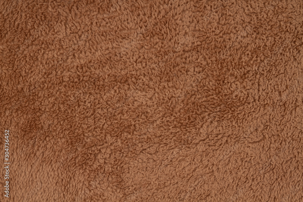 Texture Of Brown Fluffy Soft Plush Fabric Consisting Of Many Threads  Close-up Stock Photo, Picture and Royalty Free Image. Image 100068414.