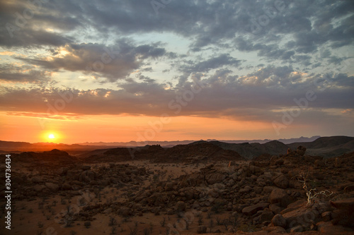 Sunset in Namibia