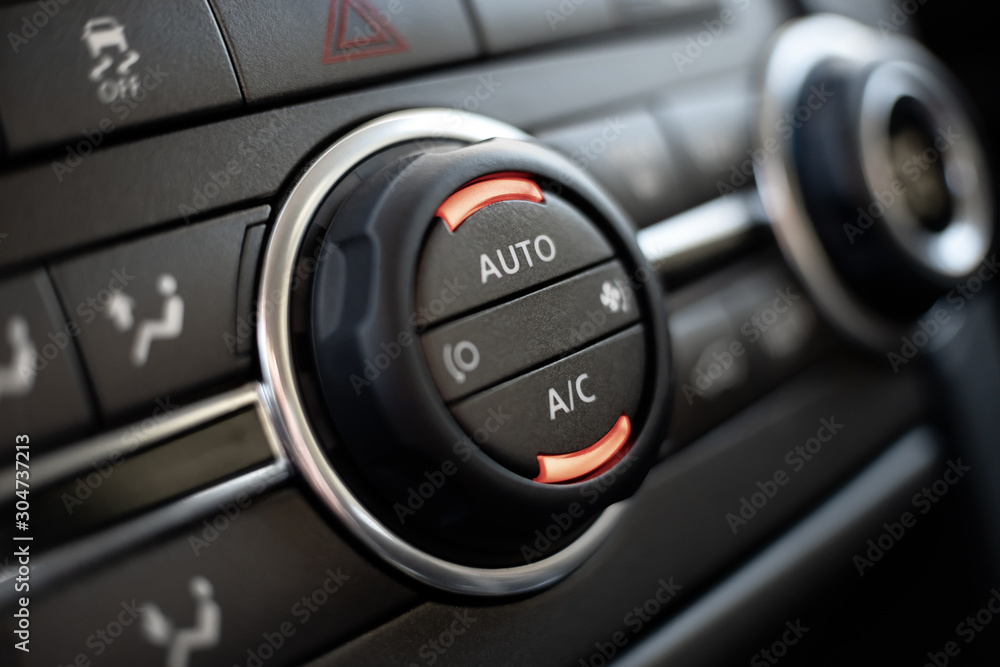 Modern car air conditioning panel