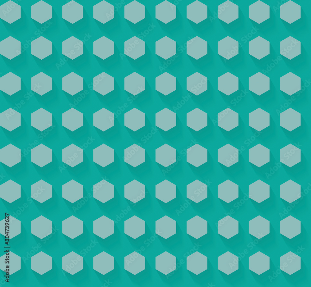 Flat Hexagon Pattern with shadow / EPS10 Vector Flat Hexagon Pattern with shadow / EPS10 Vector