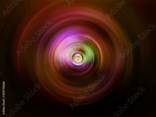 Abstract background of colorful spin radial blur.