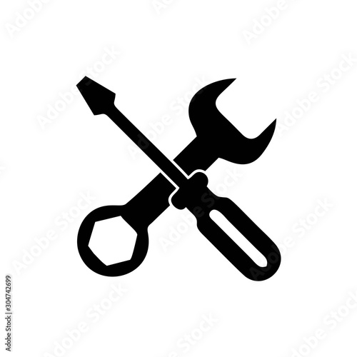repair,repair tool,screwdriver icon vector design symbol