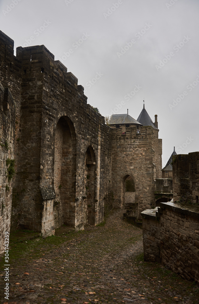 Château Comtal of the Citadel of Carcassonne. France Château Comtal of the Citadel of Carcassonne. France