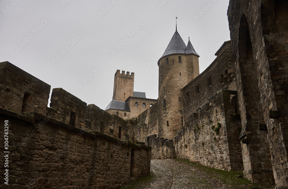 Château Comtal of the Citadel of Carcassonne. France