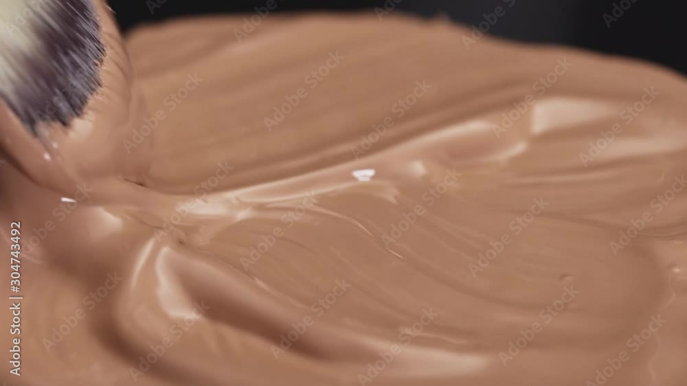 Makeup concealer cosmetic products for face skin care professional decorative cosmetics even tone perfect liquid texture white brush made from natural fibers. Makeup concealer cosmetic products for face skin care professional decorative cosmetics even tone perfect liquid texture white brush made from natural fibers.
