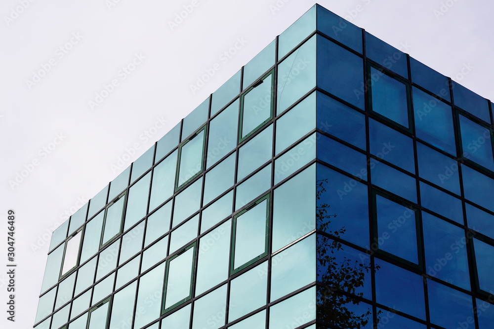 pattern of window glass wall of office building structure