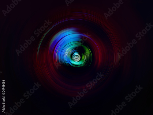 Abstract colorful technology circle background