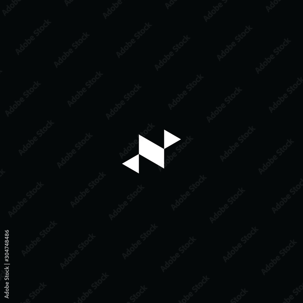 N monogram logo initial letter design N monogram logo initial letter design