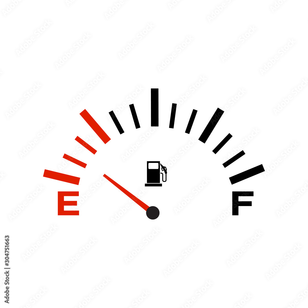 Fuel Gauge Icon Vector Stock Vector Adobe Stock