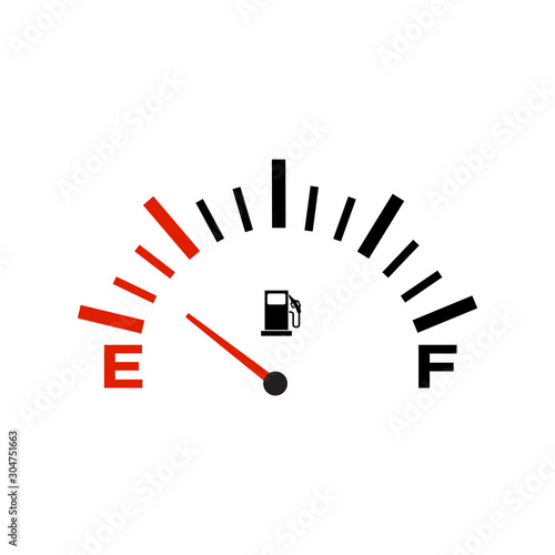 Fuel Gauge Icon Vector