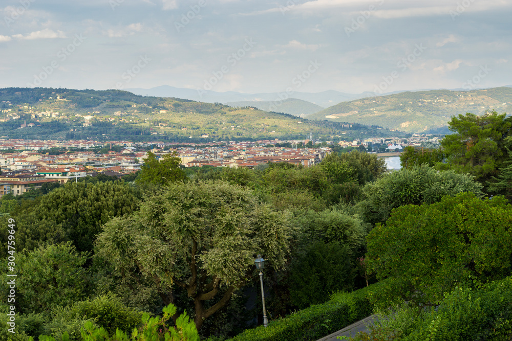 View of Florence, Italy from Piazzale Michaelangelo