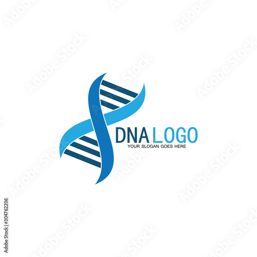 DNA vector logo design template.modern medical logotype.laboratory science icon symbol.colorful pharmacology sign-vector