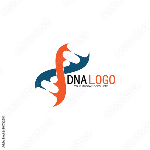 DNA vector logo design template.modern medical logotype.laboratory science icon symbol.colorful pharmacology sign-vector