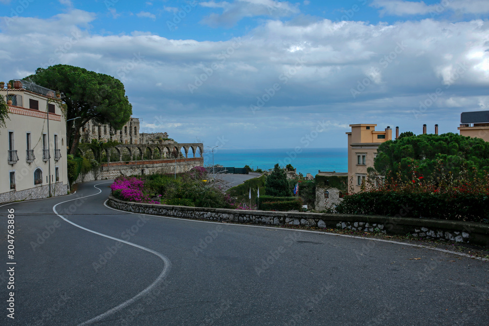 Taormina famous historical touristic town on Sicily, Italy