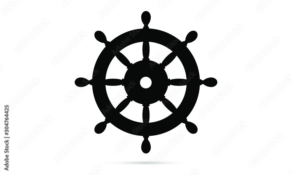 Helm Anchor vector icon logo Nautical maritime sea ocean boat illustration Helm Anchor vector icon logo Nautical maritime sea ocean boat illustration