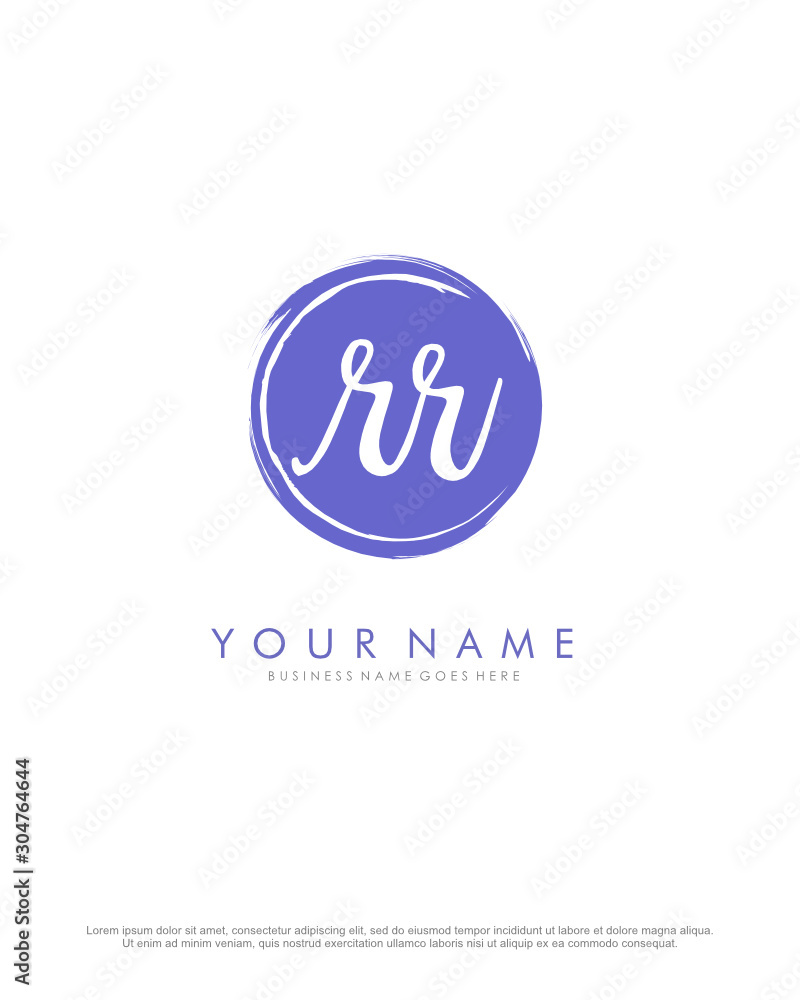 R RR initial splash logo template vector. A logo design for company and identity business. R RR initial splash logo template vector. A logo design for company and identity business.