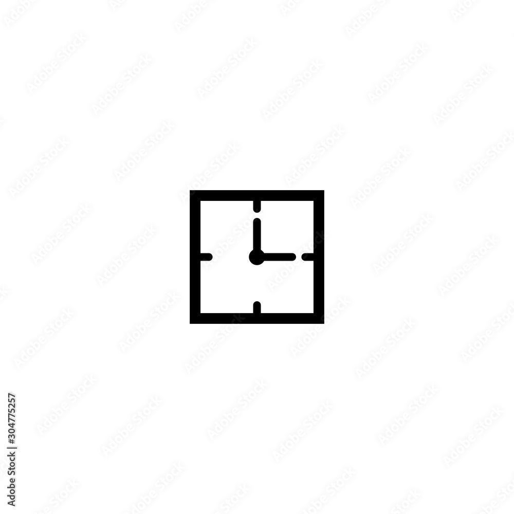 clock, time icon vector design symbol clock, time icon vector design symbol