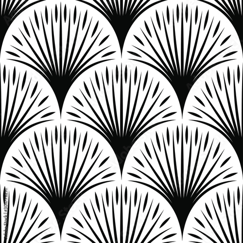 Floral monochrome geometrical vector overlay texture pattern