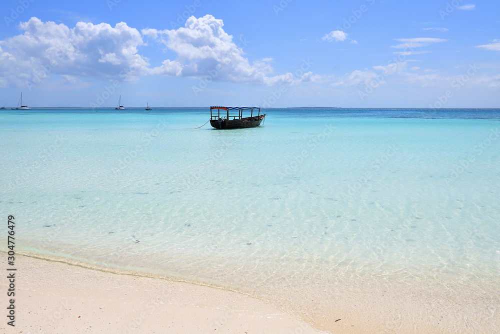 Obraz premium Boat. Zanzibar, Tanzania, Africa